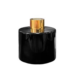 Dyfuzor zapachowy okrągły czarny błysk 150 ml – gold