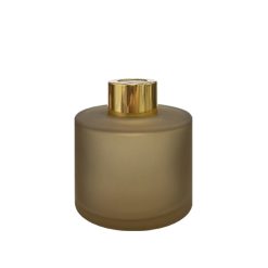 Dyfuzor zapachowy okrągły kawowa satyna 100 ml – gold
