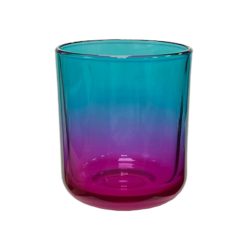 Pojemnik szklany K10 022 w kolorze niebiesko różowy ombre