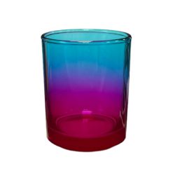 Pojemnik szklany K10 012 w kolorze niebiesko różowy ombre