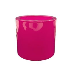 Pojemnik szklany K10 007 w kolorze różowym