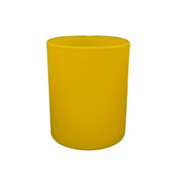 Pojemnik szklany K10 012 w kolorze żółtym