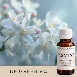 Kremowobiałe kwiaty jaśminu w rozkwicie.