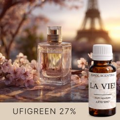 Woda perfumowana z kwiatem wiśni o zachodzie.