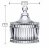 Pojemnik szklany do zalewu świec 200 ml transparentny kryształ N10 002 – wymiary