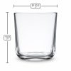Pojemnik szklany do zalewu świec 400 ml transparentny szeroki walec N10 005 – wymiary