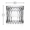 Pojemnik szklany do zalewu świec 200 ml transparentny kryształ N10 030 – wymiary