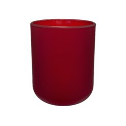 Pojemnik szklany K10 022 w kolorze czerwonym