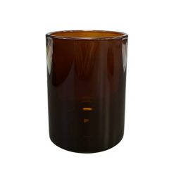 Pojemnik szklany K10 036 w kolorze ciemnego brązu