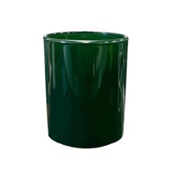 Pojemnik szklany K10 012 w kolorze zielonym