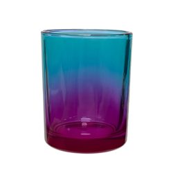 Pojemnik szklany K10 036 w kolorze niebiesko różowy ombre