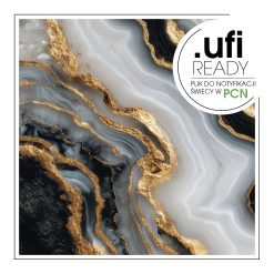 Marmurowe tło w odcieniach czerni i złota.