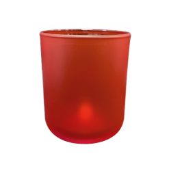 Pojemnik szklany K10 022 w kolorze pomarańczowym