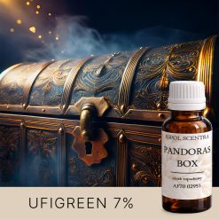 Ozdobna, zamknięta skrzynia z metalu, z której unosi się tajemniczy dym i iskry. - AF70 02951