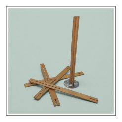 Drewniany knot krzyżykowy 8x100mm