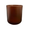 K10 022 orzechowy mat - pojemnik szklany
