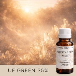 Błyszczące kryształy w złotym świetle słońca