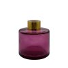 Dyfuzor zapachowy okrągły różowy transparent 100 ml – gold – szkło do dyfuzora, widok produktu