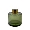Dyfuzor zapachowy okrągły oliwkowy transparent 100 ml – gold – szkło do dyfuzora, widok produktu