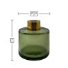 Dyfuzor zapachowy okrągły oliwkowy transparent 100 ml – gold – wymiary produktu