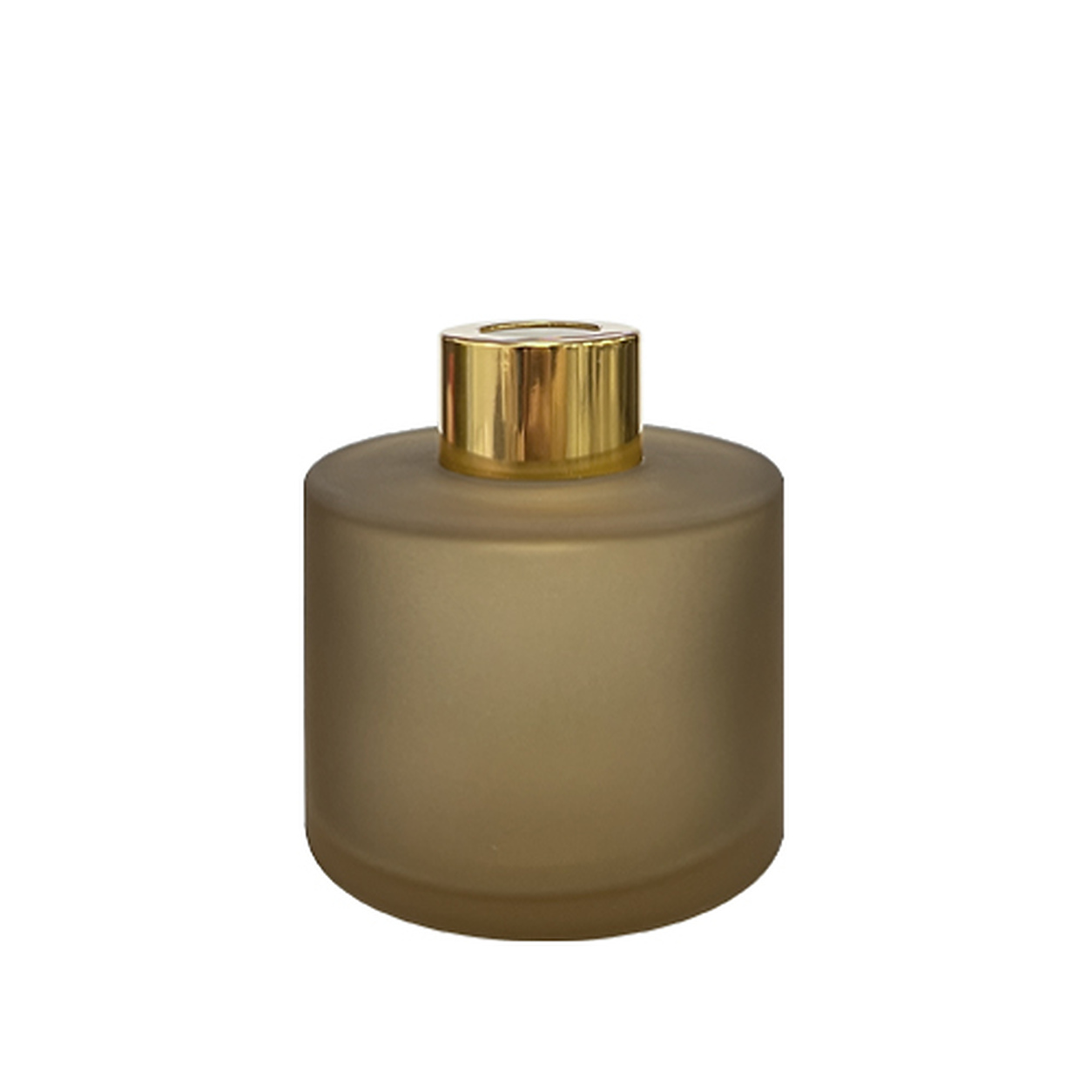 Dyfuzor zapachowy okrągły kawowa satyna 100 ml – gold – szkło do dyfuzora, widok produktu