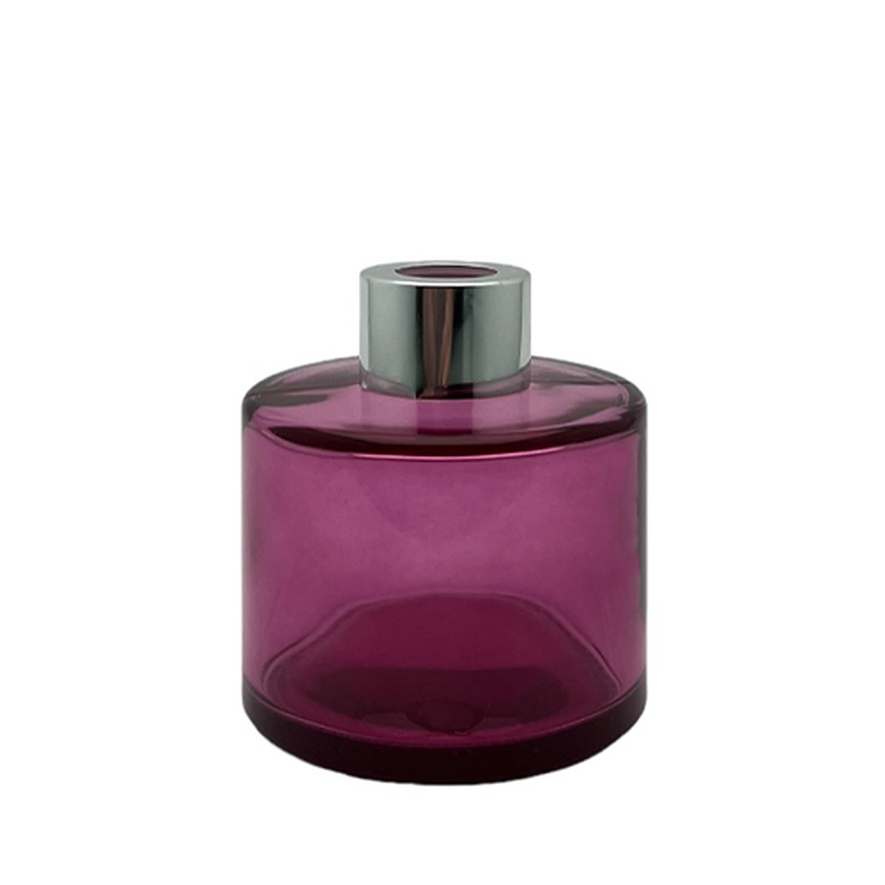 Dyfuzor zapachowy okrągły różowy transparent 100 ml – silver – szkło do dyfuzora, widok produktu