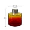 Dyfuzor zapachowy okrągły Czerwono Żółty OMBRE 100 ml – silver – wymiary produktu