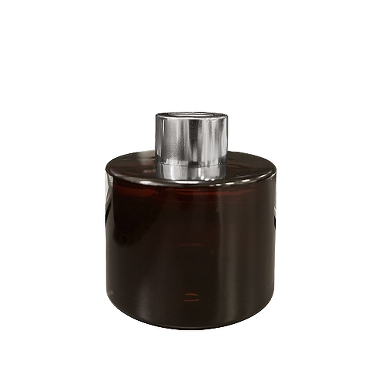 Dyfuzor zapachowy okrągły ciemny brąz błysk transparent 100 ml – silver – szkło do dyfuzora, widok produktu