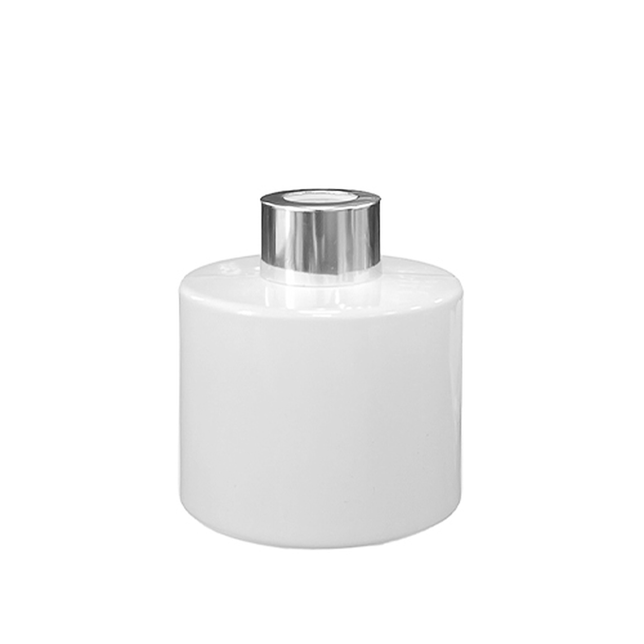 Dyfuzor zapachowy okrągły biały błysk 100 ml – silver – szkło do dyfuzora, widok produktu