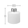 Dyfuzor zapachowy okrągły biały błysk 100 ml – silver – wymiary produktu