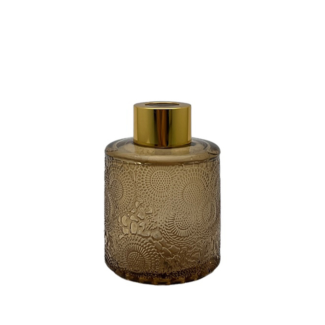 Dyfuzor zapachowy z wzorem brązowy transparent 100 ml - gold – szkło do dyfuzora, widok produktu
