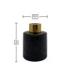 Dyfuzor zapachowy z wzorem czarny błysk 100 ml - gold – wymiary produktu