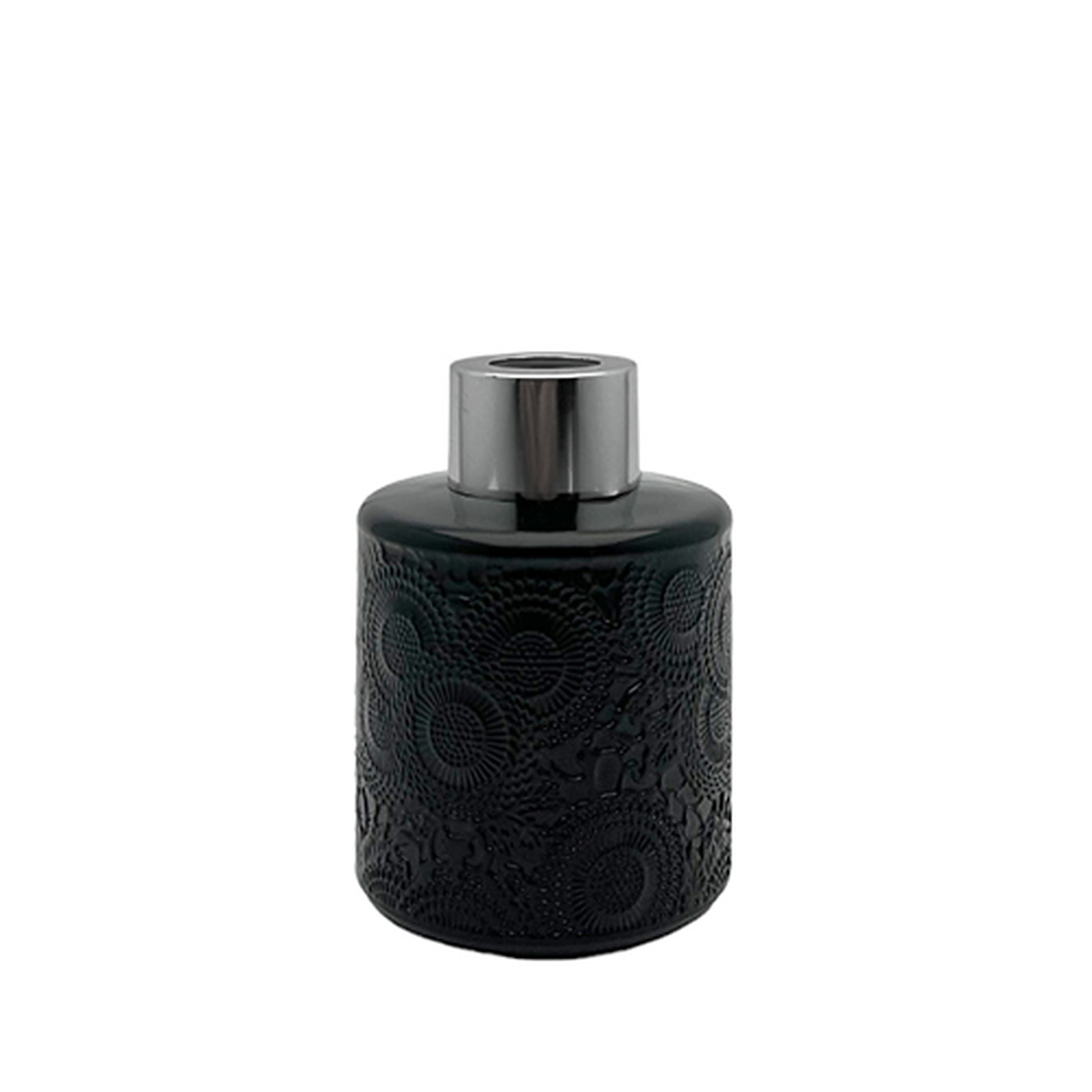 Dyfuzor zapachowy z wzorem czarny błysk 100 ml - silver – szkło do dyfuzora, widok produktu