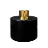 Dyfuzor zapachowy okrągły czarny błysk 200 ml – gold – szkło do dyfuzora, widok produktu