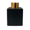 Dyfuzor zapachowy kwadrat czarny mat 100 ml – gold – szkło do dyfuzora, widok produktu