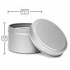 Pojemnik metalowy 67×46 mm srebrny do świec – wymiary produktu