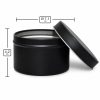 Pojemnik metalowy 71×42 mm czarny matowy do świec – wymiary produktu