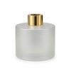 Dyfuzor zapachowy okrągły w efekcie satyny 200 ml – gold – szkło do dyfuzora, widok produktu