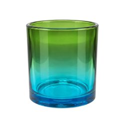 Pojemnik szklany K10 003 w kolorze zielono turkusowym ombre