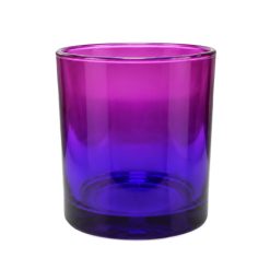 Pojemnik szklany K10 003 w kolorze różowo fioletowym ombre