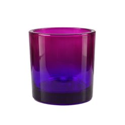 Pojemnik szklany K10 007 w kolorze różowo fioletowym ombre
