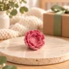 Forma silikonowa Kwiat Pink Blossom do odlewu mydeł i świec - przykładowe zastosowanie w aranżacji 1